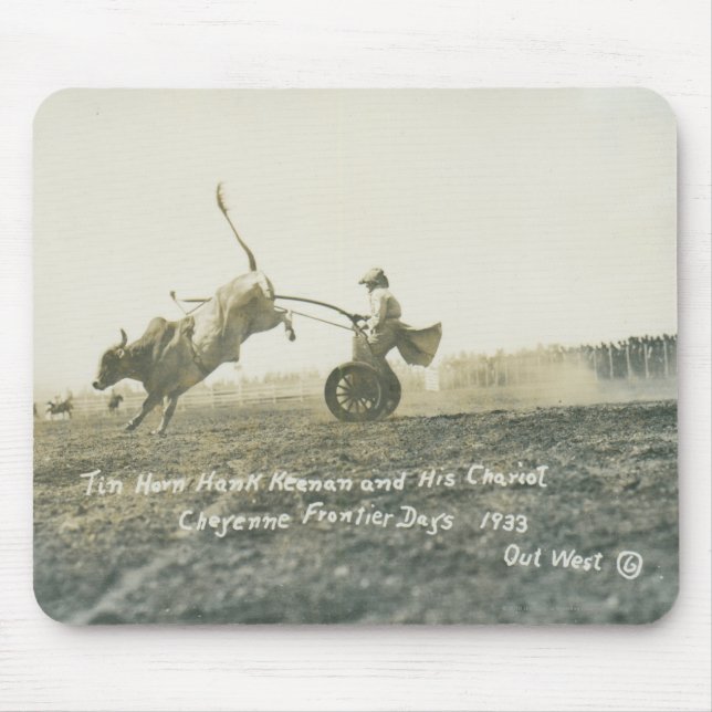 Mousepad Chifre Hank Keenan da lata e seu chariot. (Frente)