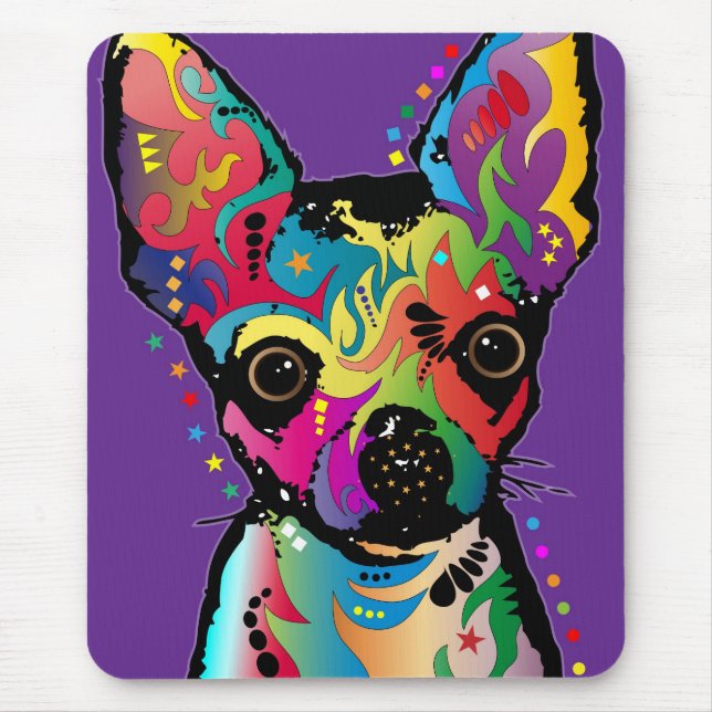 Mousepad Chihuahua Art (Frente)
