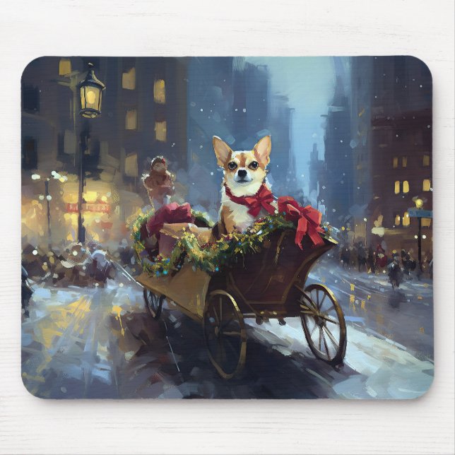 Mousepad chihuahua Christmas Fesason (Frente)