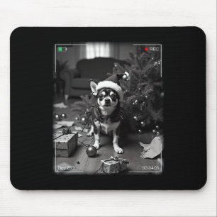 Mousepad Chihuahua de Natal Flagrou na Câmera 