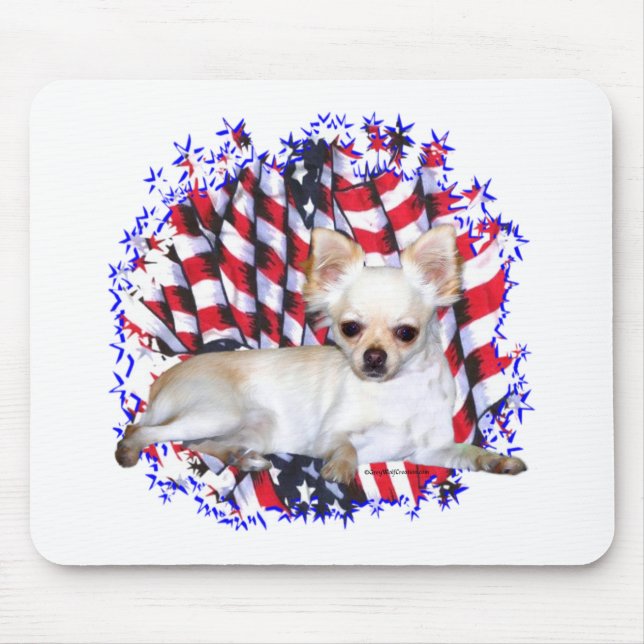 Mousepad Chihuahua Patriot (Frente)