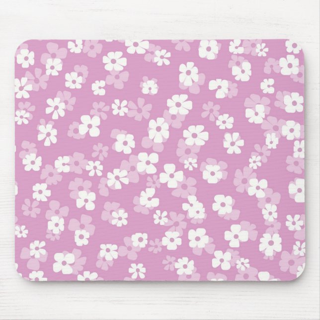 Mousepad Childish Pink Flower Pattern (Frente)