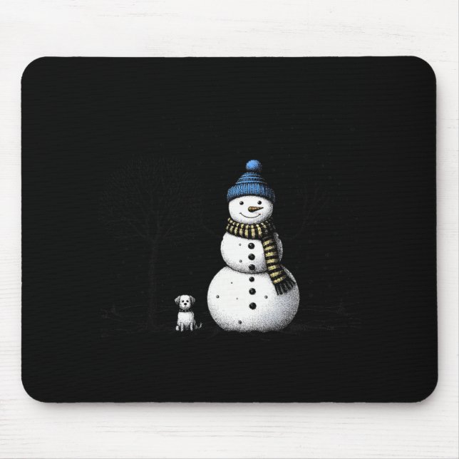 Mousepad Chillin Com Meu Snowmies Natal Snowman Snowman (Frente)