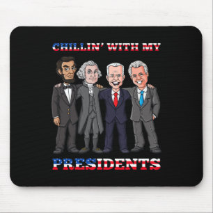 Mousepad Chillin Com Meus Presidentes 4 De Julho Patriótico
