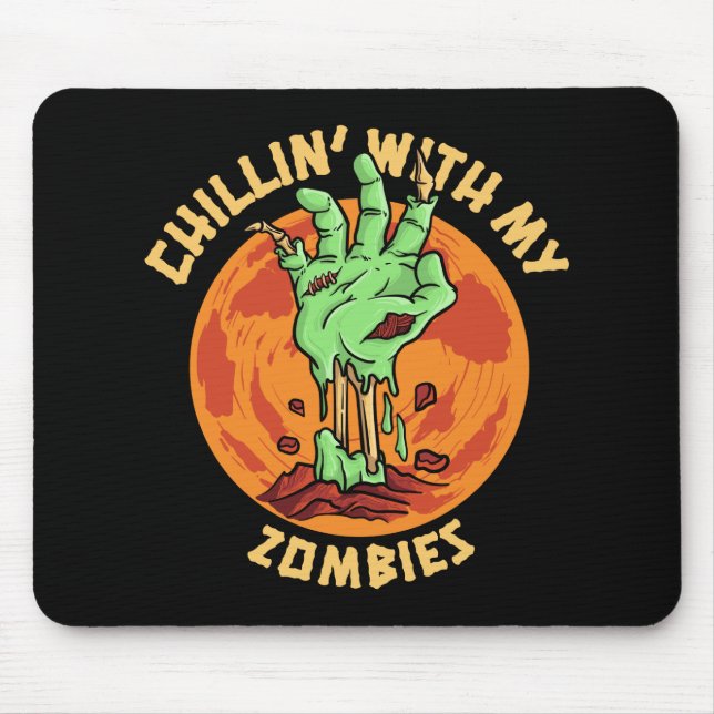 Mousepad Chillin Com Meus Zombies (Frente)