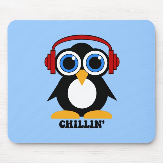 Mousepad chillin do pinguim (Frente)