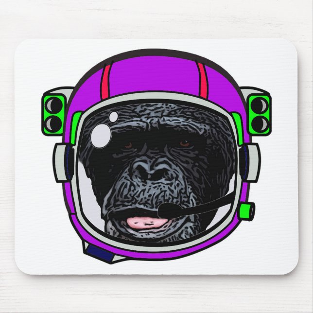 Mousepad Chimp espacial (Frente)