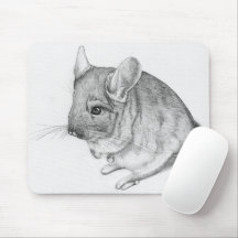 Chinchila no Tapete de Mouse