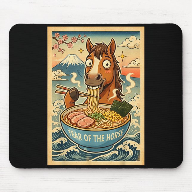 Mousepad Chinese New Year 2026 Of The Horse Ramen Lunar New (Frente)