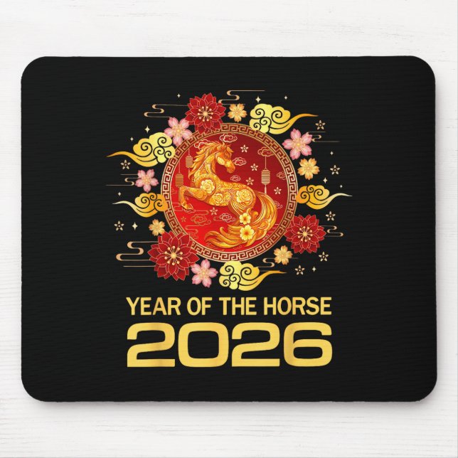 Mousepad Chinese New Year 2026 Year Of The Horse  (Frente)