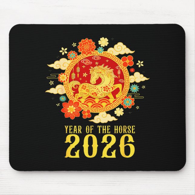 Mousepad Chinese New Year 2026 Year Of The Horse  (Frente)