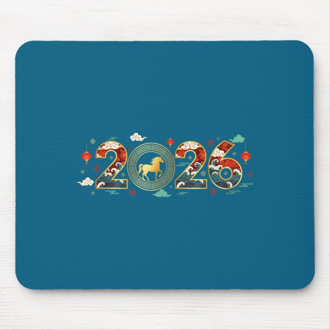Mousepad Chinese New Year 2026 Year Of The Horse 9  (Frente)