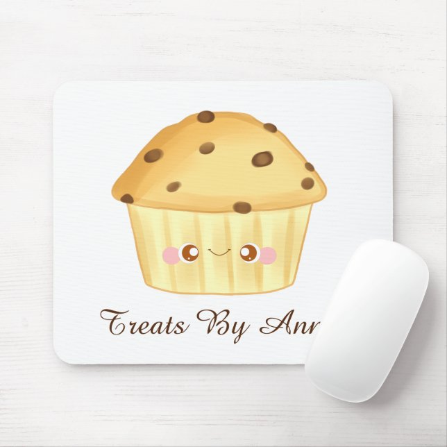 Mousepad Chip Muffin de Chocolate Cortado (Com mouse)