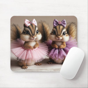 Mousepad Chipmunks Vestindo Tutus