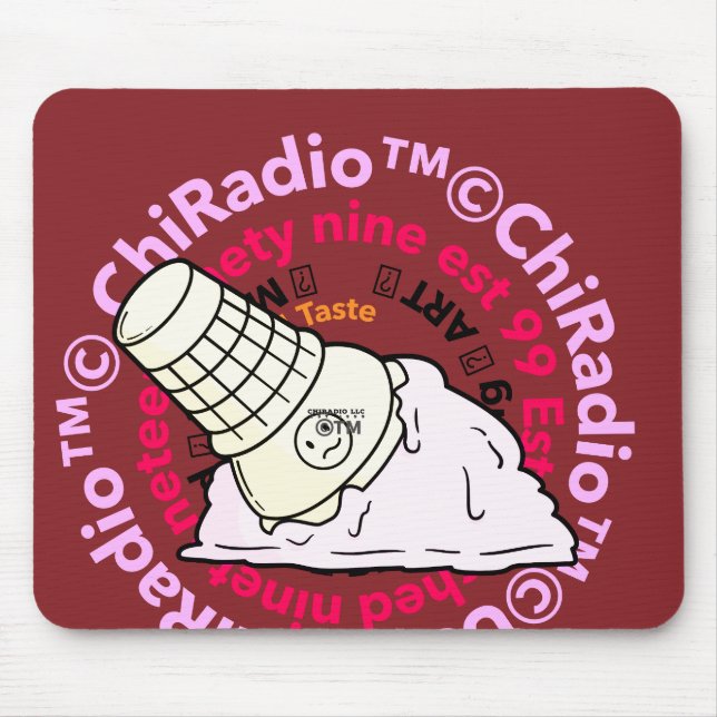 Mousepad ChiRadioLLC ™ IceCream (Frente)