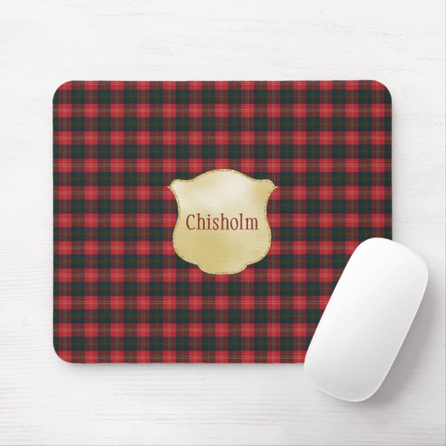 Mousepad Chisholm Modern Original Scottish Tartan (Com mouse)