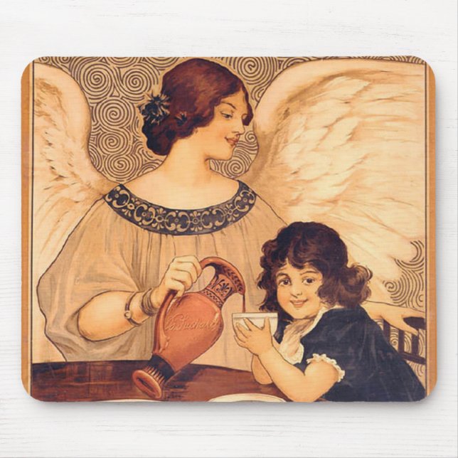 Mousepad Chocolate Angel French Antiguado (Frente)