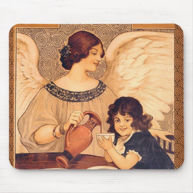 Mousepad Chocolate Angel French Antiguado (Frente)