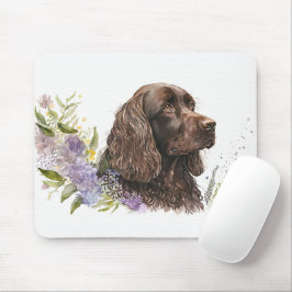 Mousepad Chocolate Cocker Spaniel em Lilacs