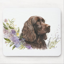 Mousepad Chocolate Cocker Spaniel em Lilacs