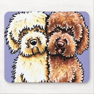 Mousepad Chocolate de creme Labradoodles