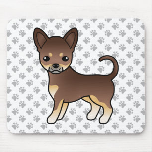 Mousepad Chocolate E Tan Casaco Chihuahua Cachorro E Patas