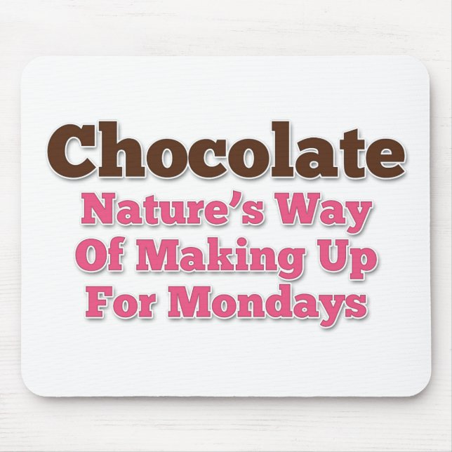 Mousepad Chocolate Humor Say (Frente)