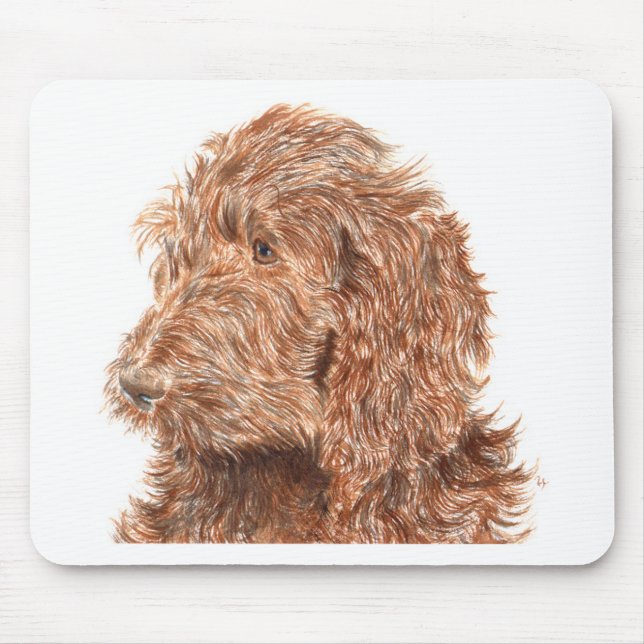 Mousepad Chocolate Labradoodle (Frente)