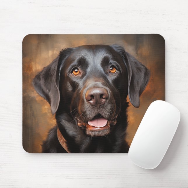 Mousepad Chocolate Labrador Retriever (Com mouse)