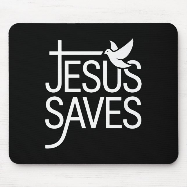 Mousepad Christan Jesus Salva Premium (Frente)