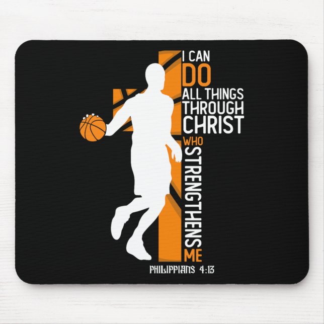 Mousepad Christian Bysketbyll Cross Eu Posso Fazer Tudo (Frente)