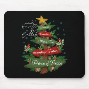 Mousepad Christian Christmas Ele Será Chamado De Maravilhos