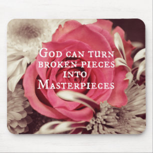 Mousepad Christian Cote Que Deus Pode Transformar Pedaços Q