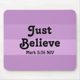Mousepad Christian Faith Apenas Acredita Na Bíblia Verso Ro