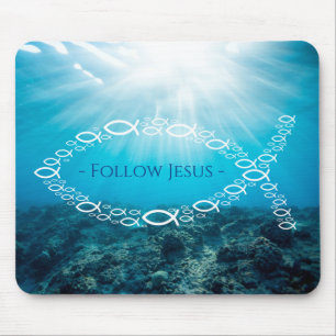 Mousepad Christian Fishes Seguir Jesus