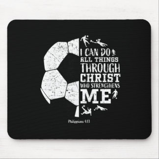 Mousepad Christian Soccer Faith Graphic Bible Verse Philipp