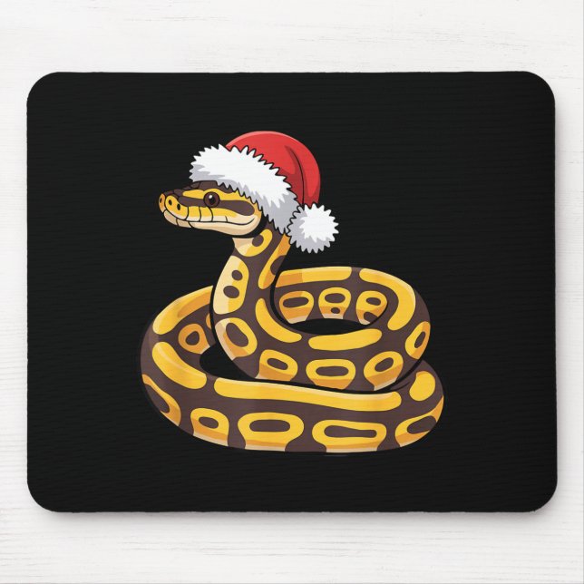 Mousepad Christmas Ball Python Ugly Xmas Sweater Snake Love (Frente)