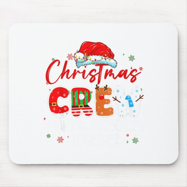Mousepad Christmas Crew Making Memories Together Xmas Light (Frente)