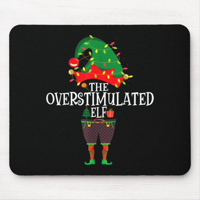 Mousepad Christmas Elf Family Matching Group The Elf Overst (Frente)