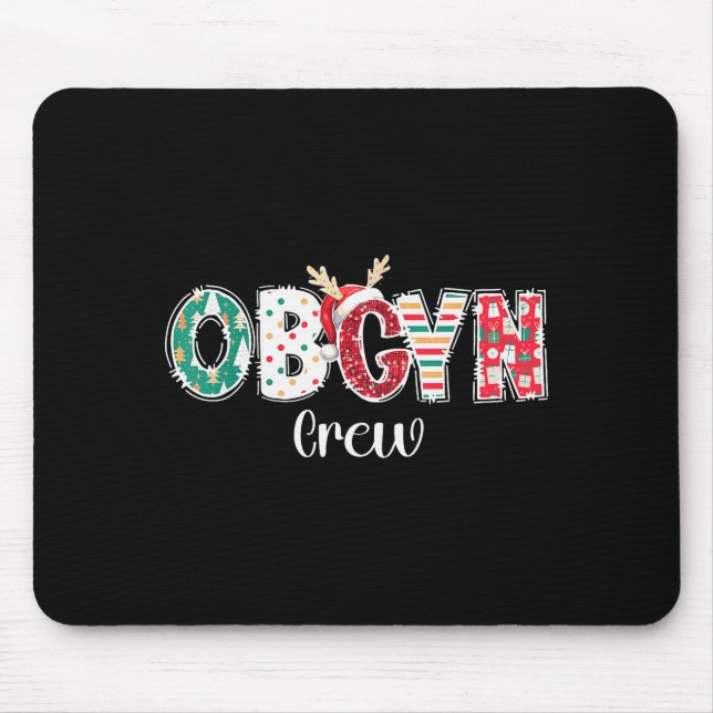 Mousepad Christmas Obgyn Crew Obstetrics Ob Gyn Group Team  (Frente)