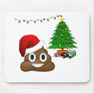 Mousepad christmas poo emoji