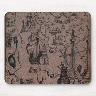 Mousepad Christopher Colombus que descobre as ilhas