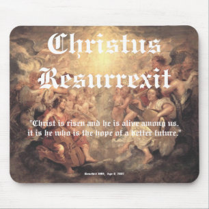 Mousepad Christus Resurrexit - esperança/imagem completa