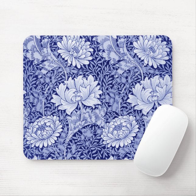 Mousepad Chrysanthemum Blue, William Morris (Com mouse)