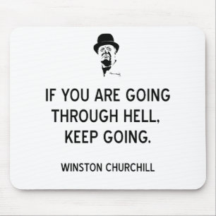 Mousepad Churchill Continua Passando Pelo Inferno-BK
