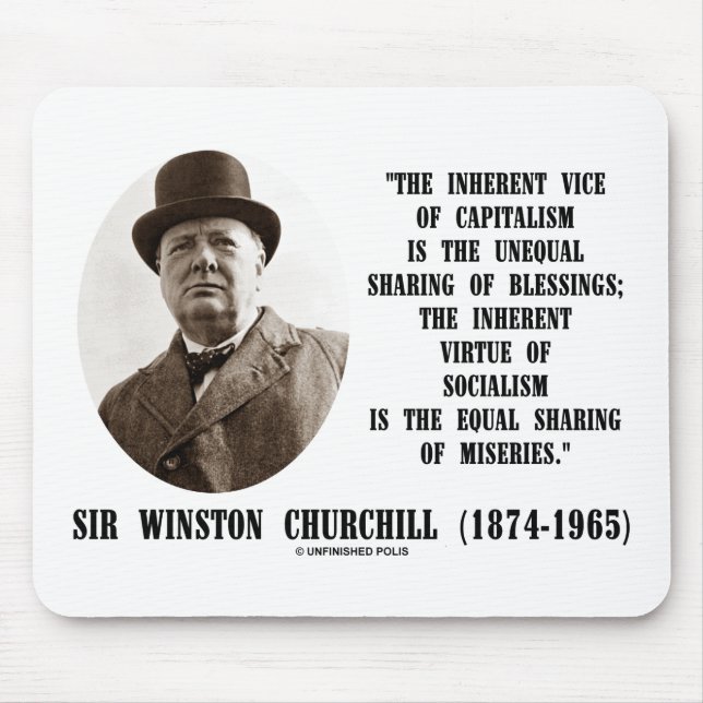 Mousepad Churchill Inerente Vice Do Capitalismo (Frente)