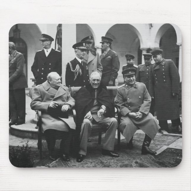 Mousepad Churchill, Roosevelt, e Stalin (Frente)