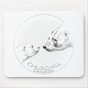 Mousepad Churchill Souvenirs Polar Bear Art Shirts e presen