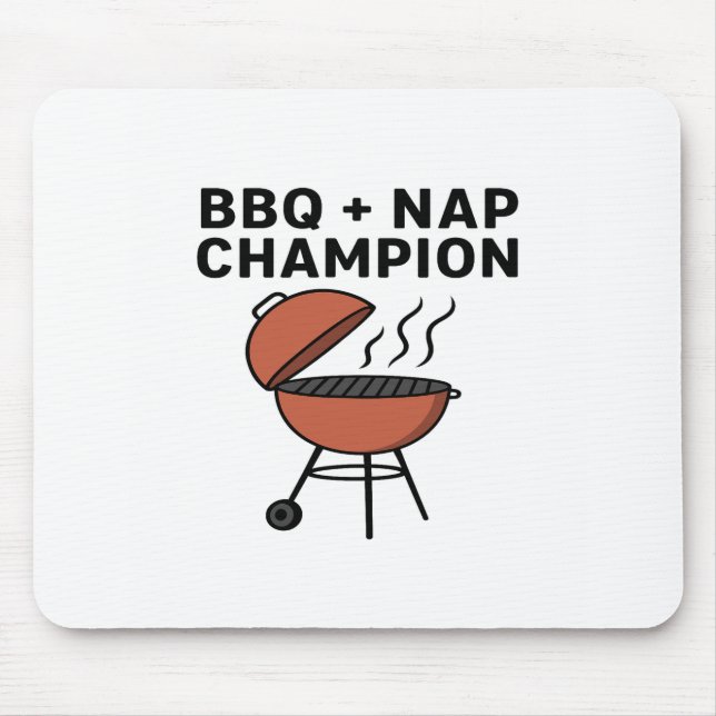 Mousepad CHURRASCO + Campeão de Nap (Frente)