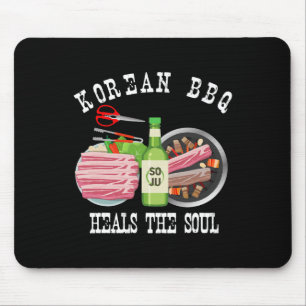 Mousepad Churrasco Coreano E Soju Curam A Alma Engraçada Co